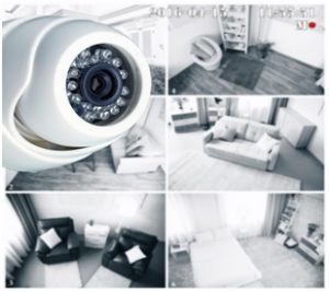 Fisheye Surveillance Camera Capturing Images In A Home
