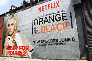 Promotional Sign For Netflix Original Series Orange Is The New Black