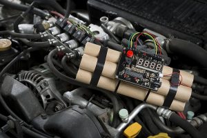 Time Bomb Explosive Strapped To Self-Driving Car